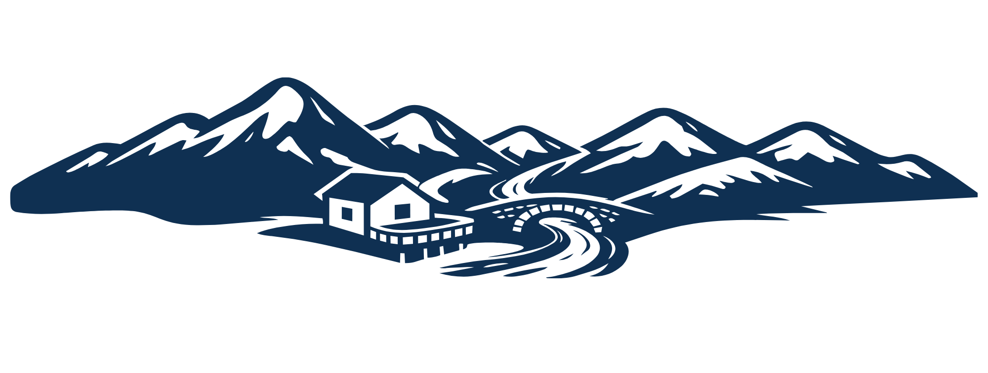 Logo texte seulement dessin bleu